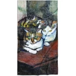 rankšluostis su spauda katinai du