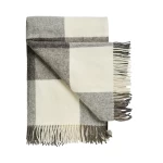 kokybiškas languotas vilnonis pledas gera kaina