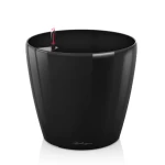 juodas didelis vazonas lechuza