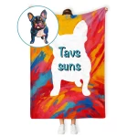 Pleds ar vārdu un uzrakstu Buldogs 1