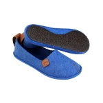 šlepetės moterims mėlynos 1