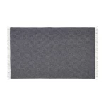 vilnonis lovos užtiesalas rombai raštas mėlynas rudas 1