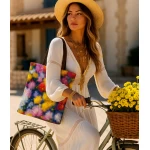 gėlėttas stilingas moteriškas krepšys rankinė 1