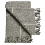 Languotas pilkas pledas vilnonis