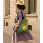 moteriška rankinė krepšys žalia, geltona 1