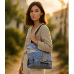 stilinga rankinė krepšys su laivais 1