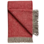 kokybiškas raudonas rudas pledas su rombais