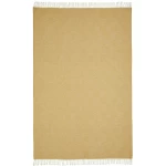 kokybiškas vilnonis pledas rombai geltona spalva 1