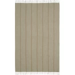 zalsvas vilnonis pledas su linijomis 1