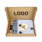 Įmonių dovanos su logotipu: Merino pledas ir gertuvė rinkinys 1