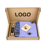 Verslo dovana su logo – Merino vilnos pledas ir gertuvė 1