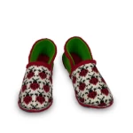 kambarinės šlepetės vilnonės su boružėlėmis 1