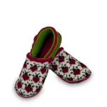 šlepetės moterims vilnonės su boružėlėmis