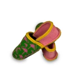 spalvotos vilnonės šlepetės moterims 2