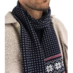 vilnonis šalikas vyrams mėlynas raudons baltas 1