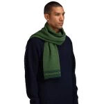 vilnonis šalikas merino vilna žalias 1