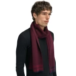 vilnonis šalikas vyriškas bordo 1