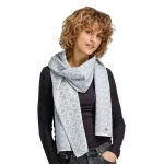 moteriškas šalikas merino vilna šviesiai mėlynas 1