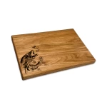 Gravēts griešanas dēlis zivs Līdaka dāvana makšķerniekam