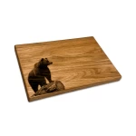 Koka griešanas dēlis gravēts Lācis