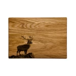 Ozolkoka griešanas dēlis ar gravējumu Briedis 2