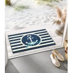 durų kilimėlis mėlynas inkariukas