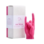 Rozā Rock You svece un dāvanu kaste