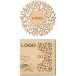 Personalizuoti mediniai padėkliukai O6 ir dėžutė su logo 1