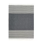 Zils vilnas pleds ar svītrām Scandimama Sailor Blue 0183