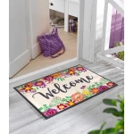 Mazgājams durvju paklājs Welcome Bloming 1