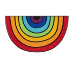 Rainbow krāsainais durvju paklājs Round Rainbow