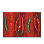 Sarkans durvju paklājiņš Ho Chilli