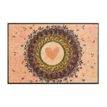 Durvju paklājs ar divām ziediņām Circle of Love