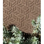 Durvju paklājs ar koku lapām Leaves taupe  2