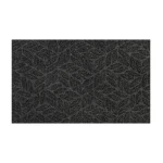 Tumši pelēks durvju paklājs Leaves Dark Grey