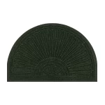 Tumši zaļš durvju paklājs Halfmoon Midnight Green