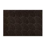 Tumši brūns duru paklājs Waves Dark Brown