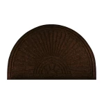 Tumši brūns āra paklājs Halfmoon Dark Brown