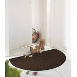 Tumevaipne āra paklājs Halfmoon Dark Brown 1