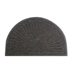 Tumši pelēks durvju paklājs Halfmoon Dark Grey