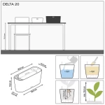 Puķu pods Lechuza Delta Premium 8