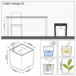 Augu pods Lechuza Cube Cottage 50 2