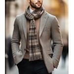 Vīriešu šalle baby alpaca Brown
