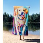 Spalvingas rankšluostis Labradoro retriveris