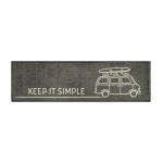 Durvju paklājiņš Wash + Dry Keep it Simple grey 2