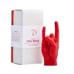 Roku darba svece You Rock Red 2