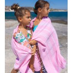 Bērnu pludmales dvielis Ipanema Pink 1