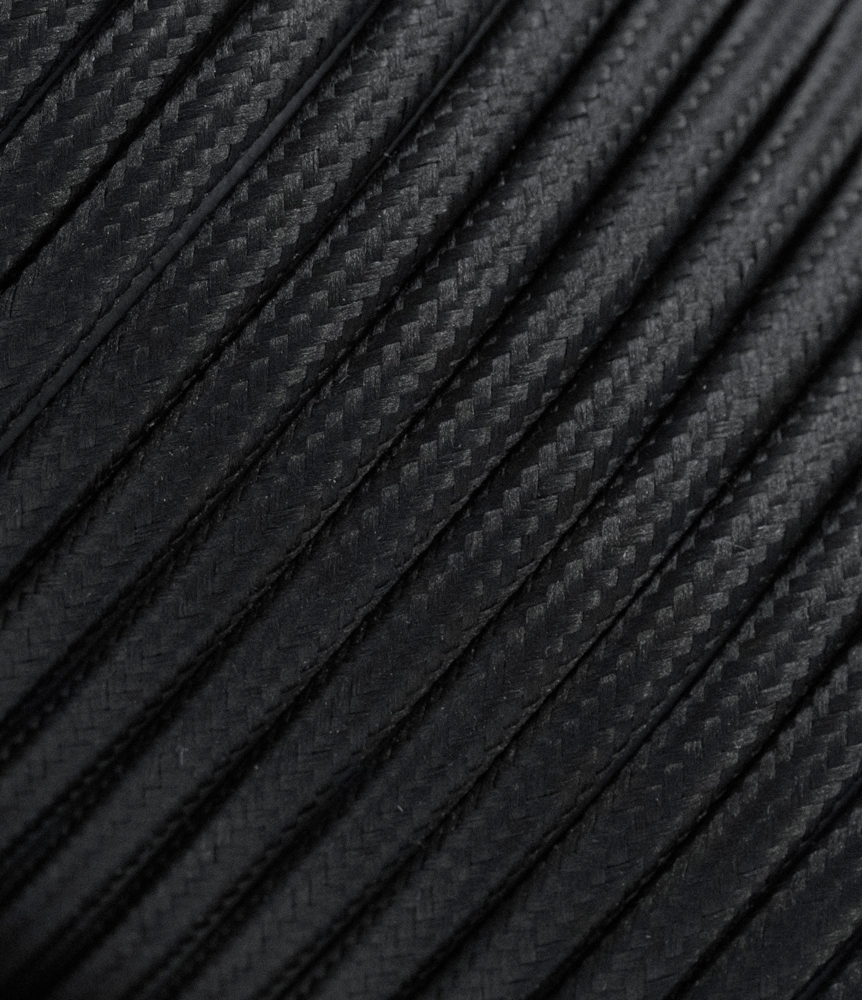 Melns trīsdzīslu tekstila kabelis 3x1,5 mm² 2 Melns trīsdzīslu tekstila kabelis 3x1,5 mm² 2