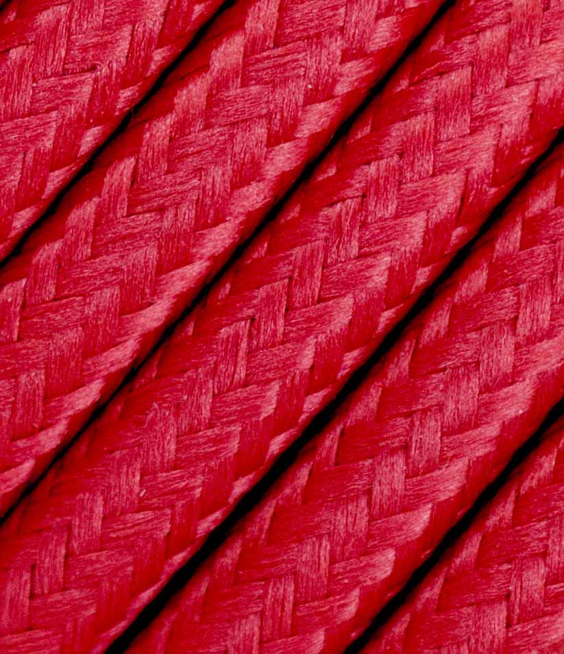 Sarkans trīsdzīslu tekstila kabelis 3x2,5 mm² 3 Spalvoti laidai 3
