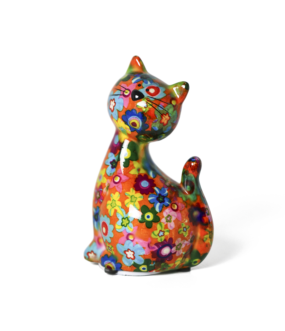 Bērnu dāvanu keramikas naudas kastīte kaķenīte Karamele